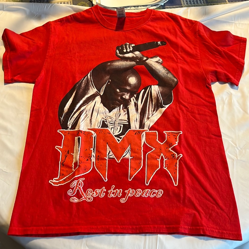 DMX Size M RIP Graphic Short Sleeve Tee Shirt Unisex NWOT